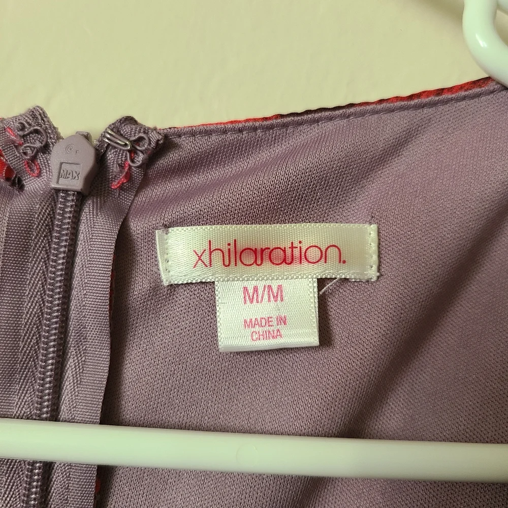 Xhiliration Purple & Pink Floral Dress - Picture 5 of 6